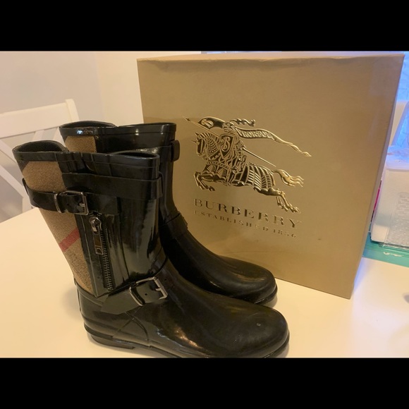 Blueberi Boulevard Shoes - BIKER RUBBER BOOT (BLUEBERRY)